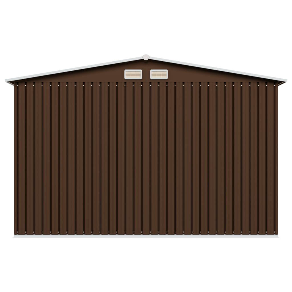 Garden Storage Shed Brown 257x205x178 cm