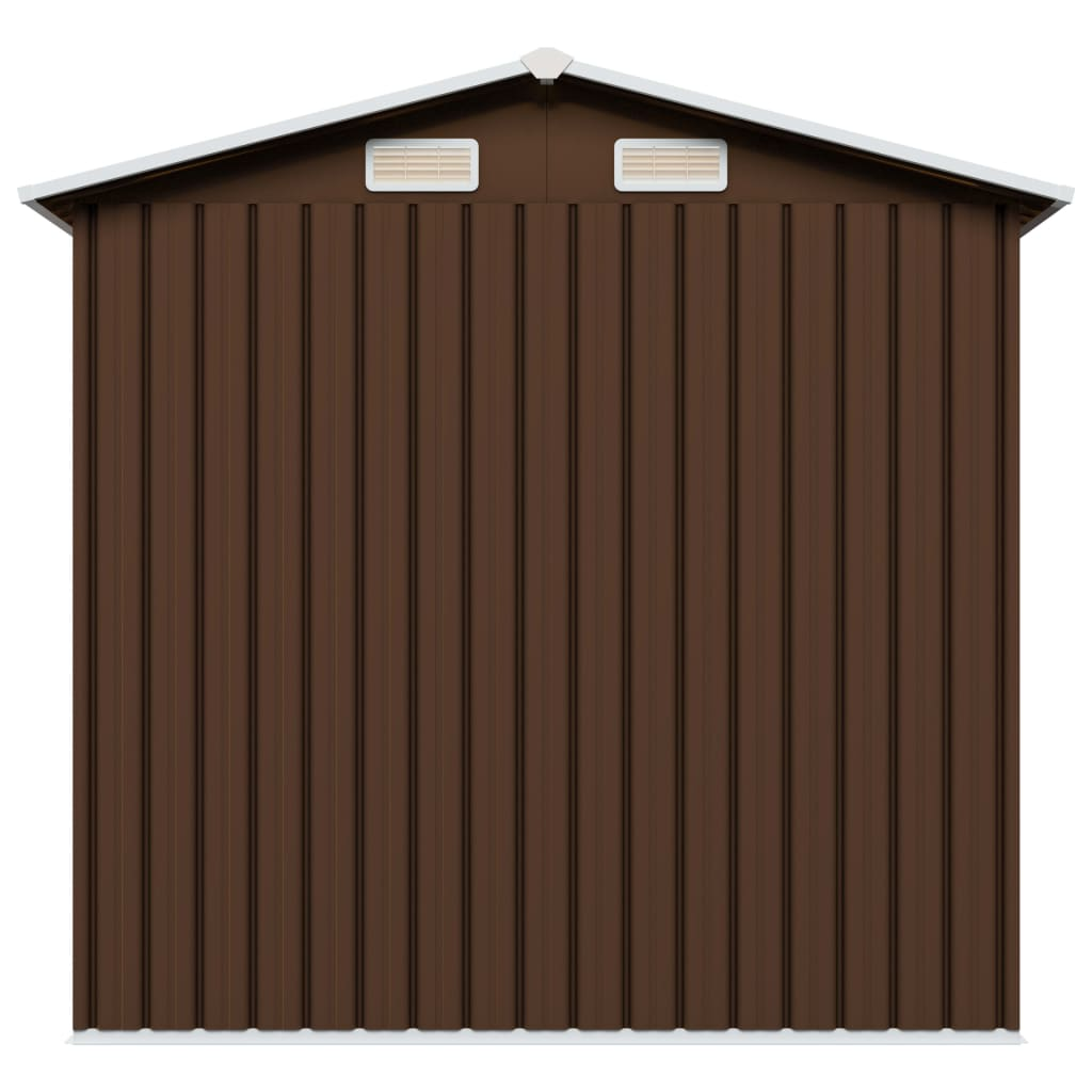 Garden Storage Shed Brown 204x132x186 cm