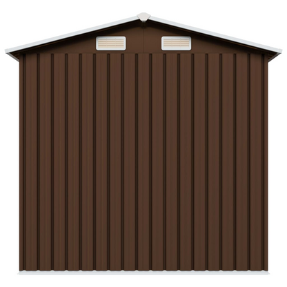 Garden Storage Shed Brown 204x132x186 cm