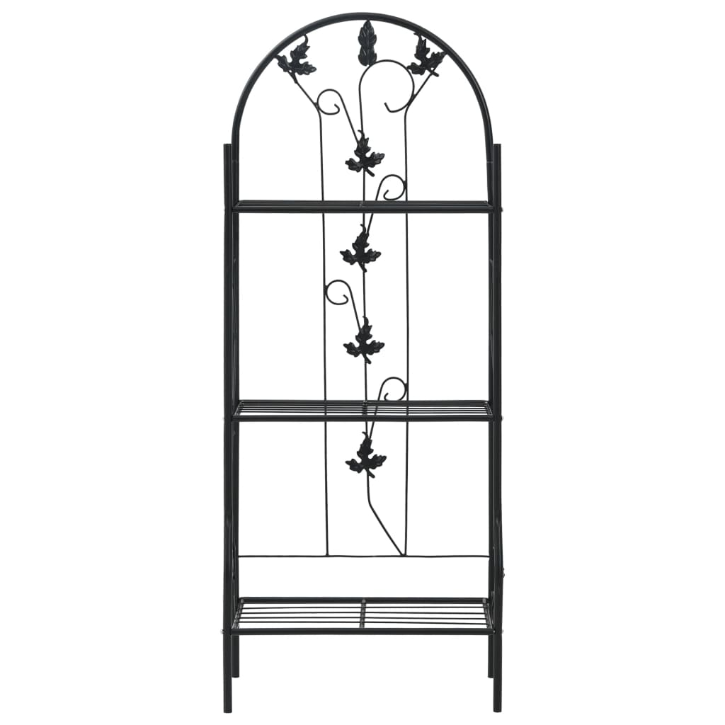 3-Layer Black Plant Rack