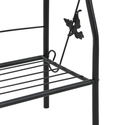 3-Layer Black Plant Rack