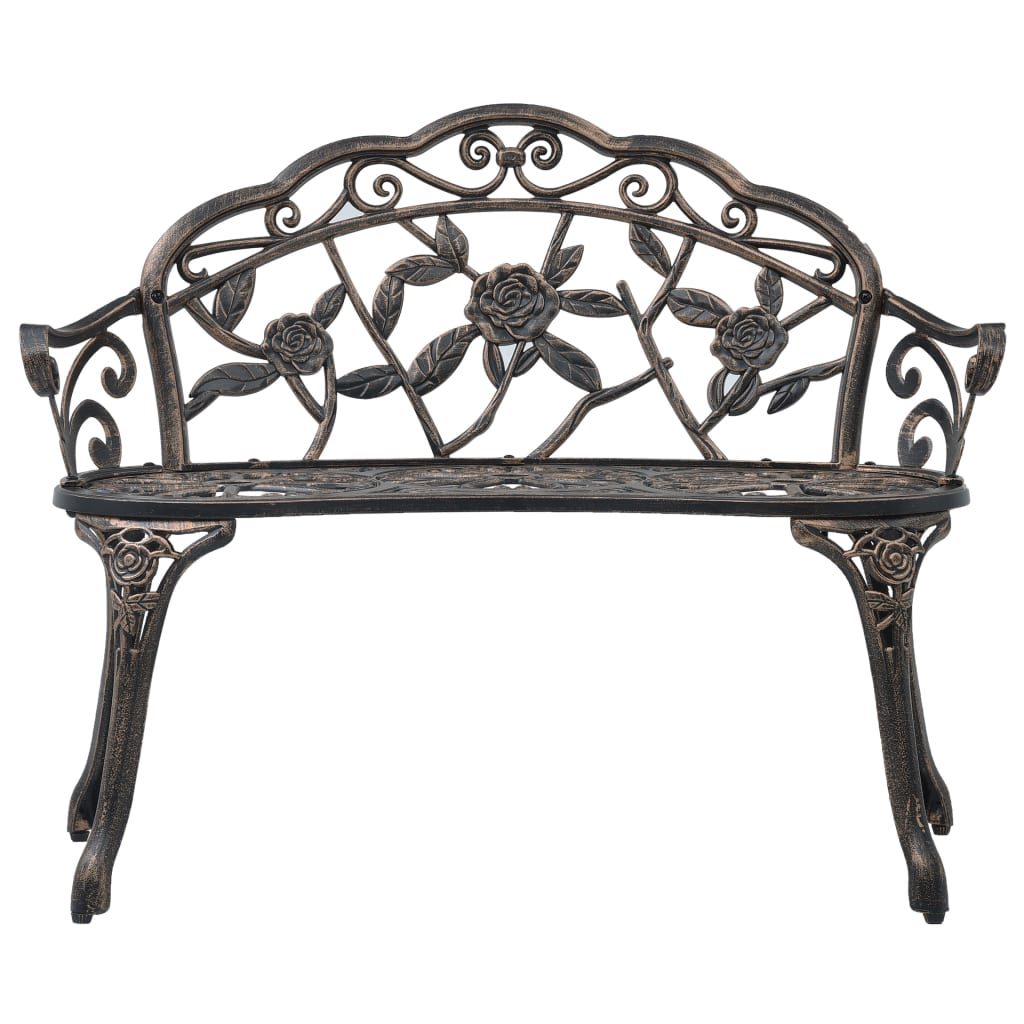 Bronze Cast Aluminium Bistro Bench 100cm 