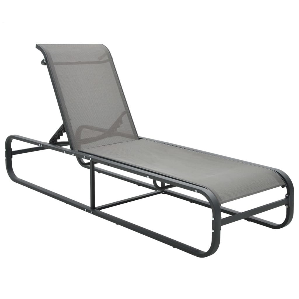 Aluminium & Textilene Sun Lounger