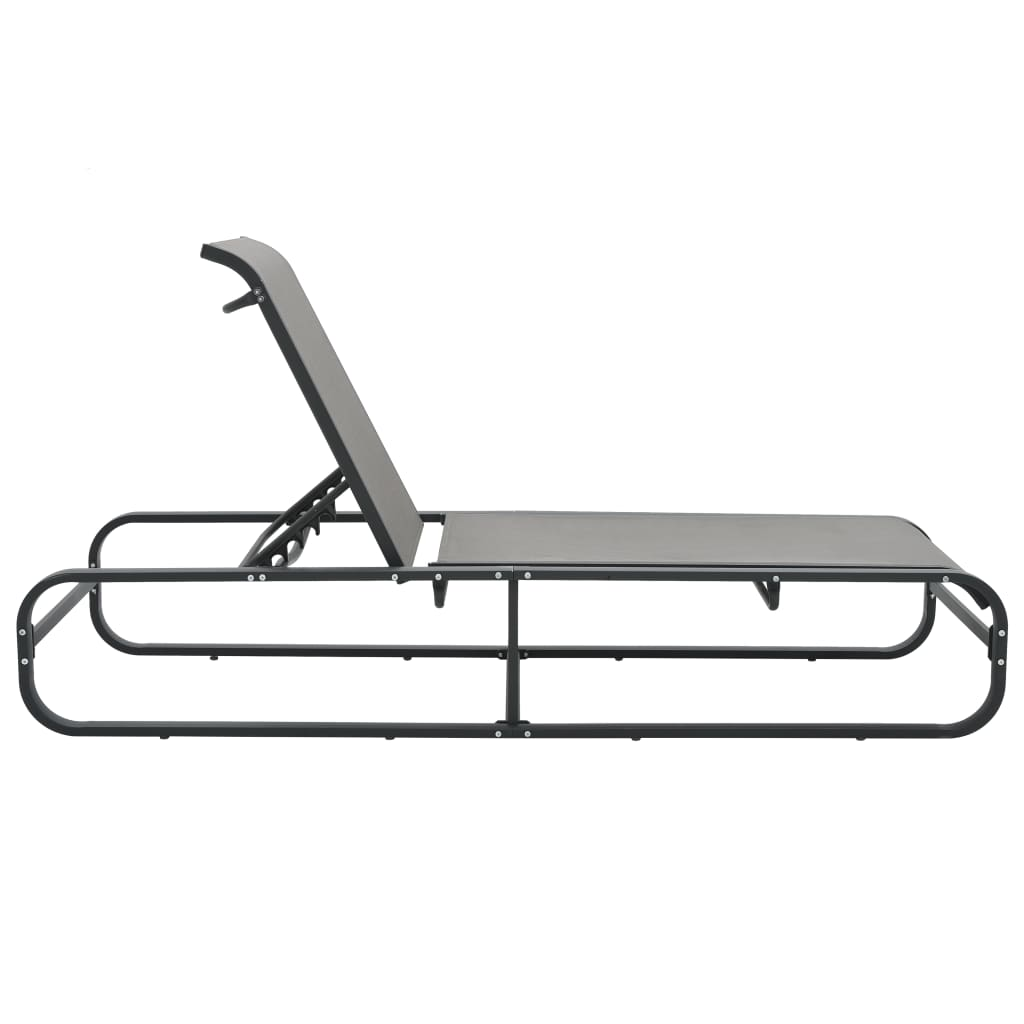 Aluminium & Textilene Sun Lounger