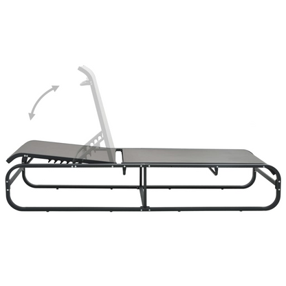 Aluminium & Textilene Sun Lounger