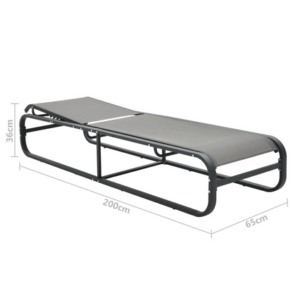 Aluminium & Textilene Sun Lounger