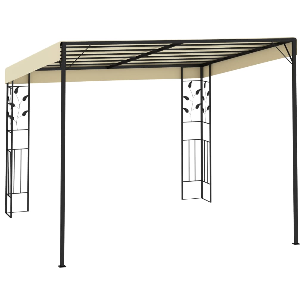 Cream Wall-mounted Gazebo