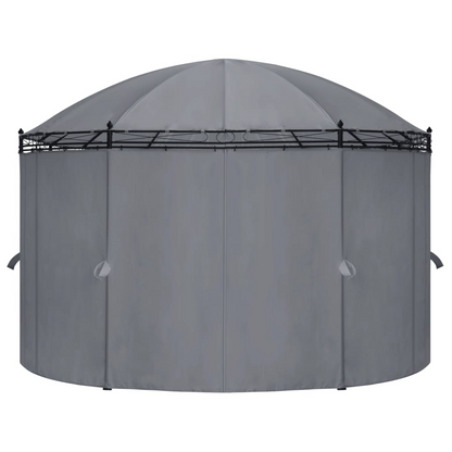 Anthracite Gazebo with Curtains