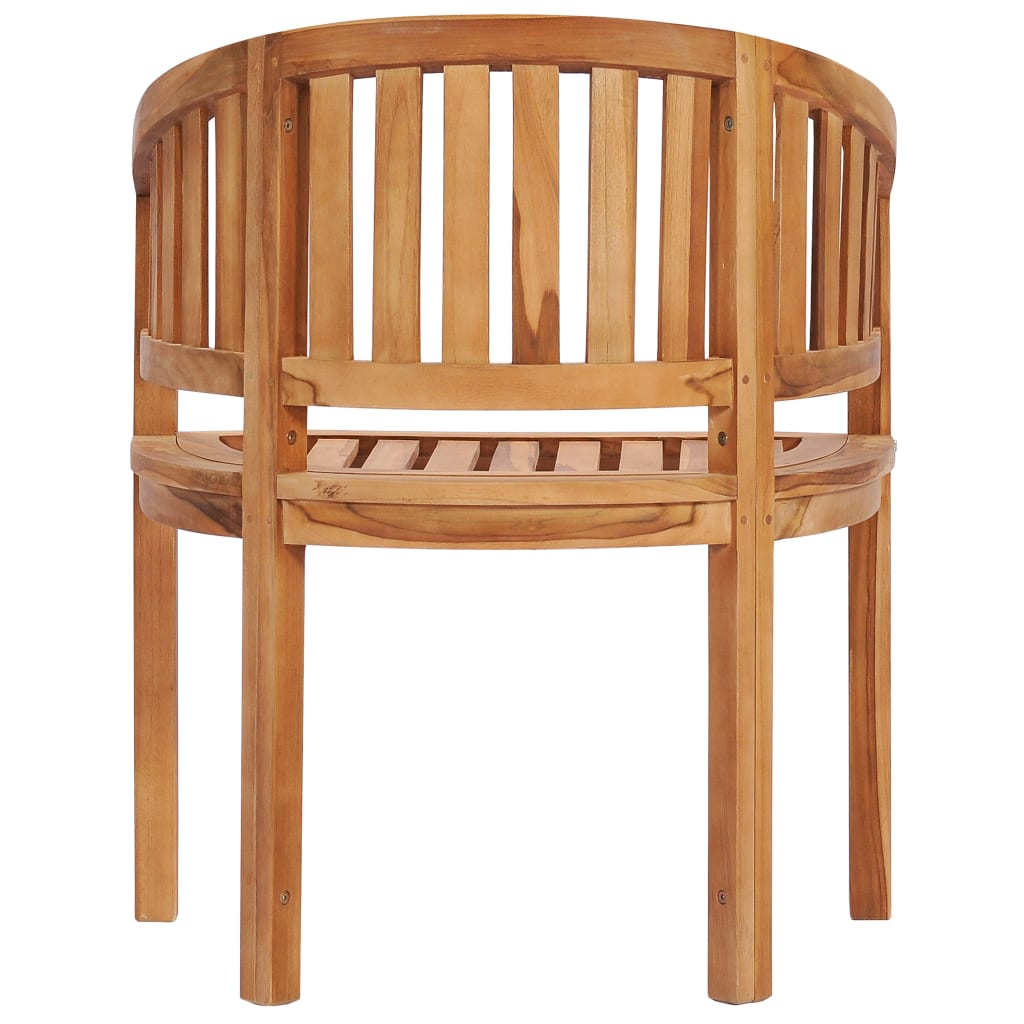  Solid Teak Wood Banana Chairs 2 pcs