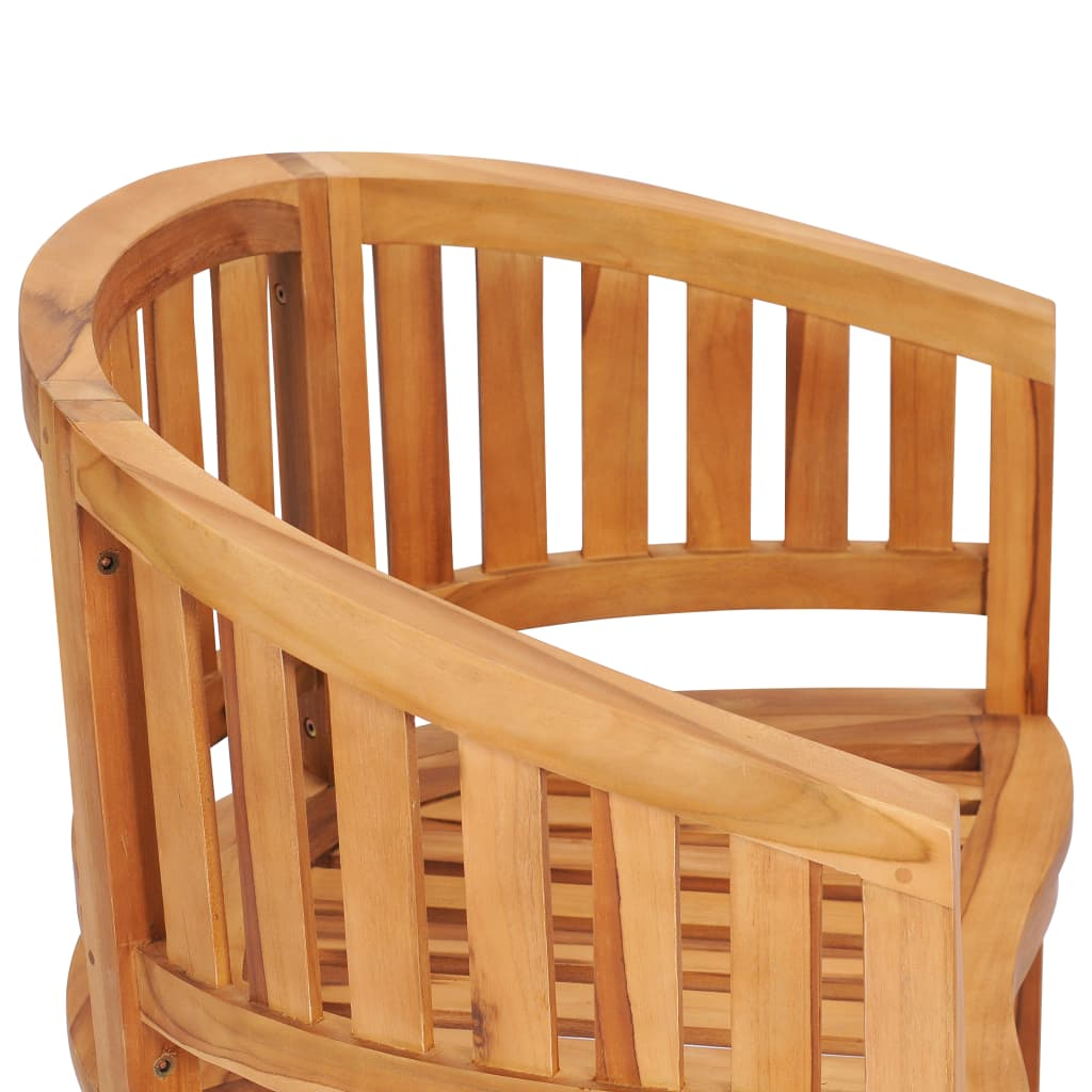  Solid Teak Wood Banana Chairs 2 pcs