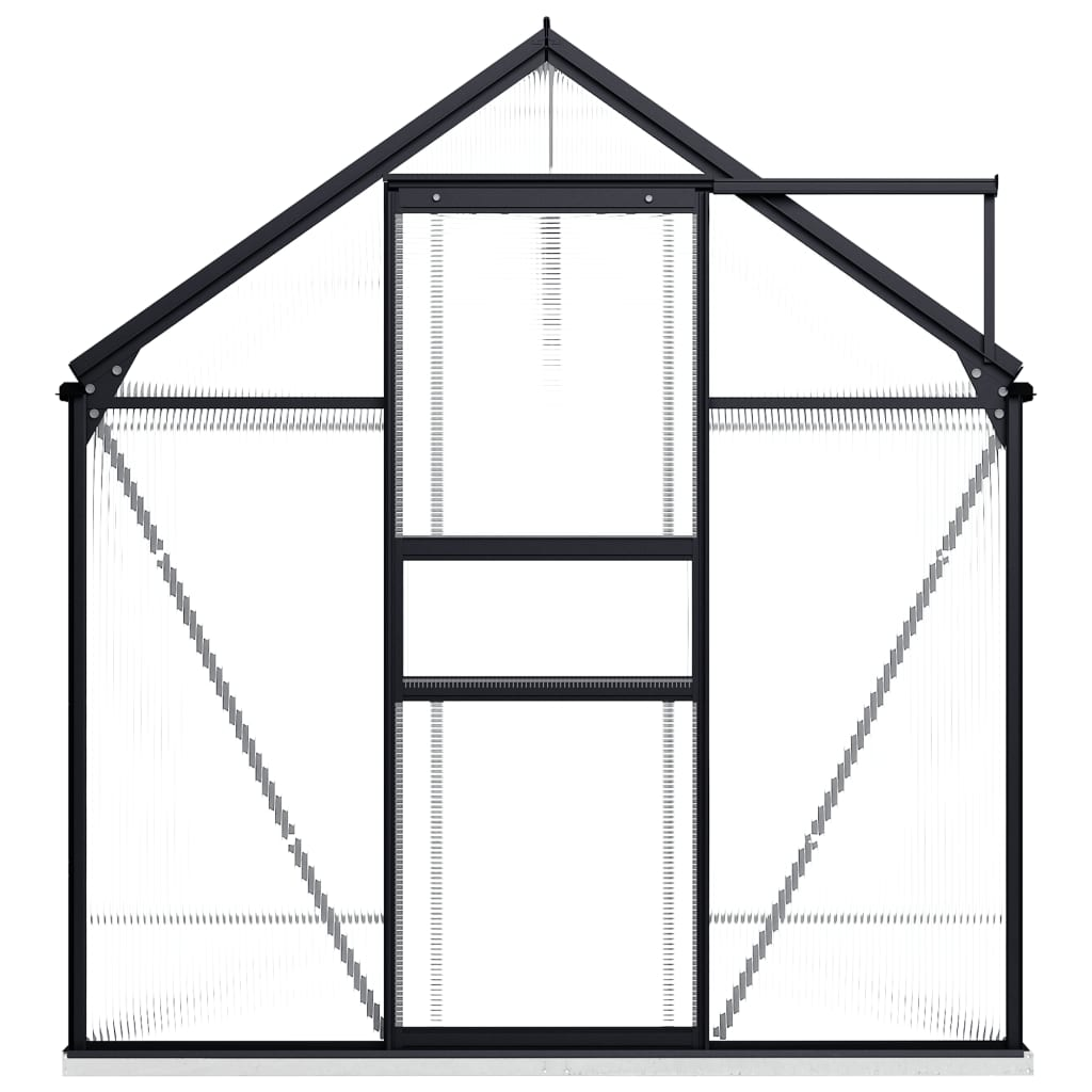 Aluminium Greenhouse with Base Frame 4.75 m²