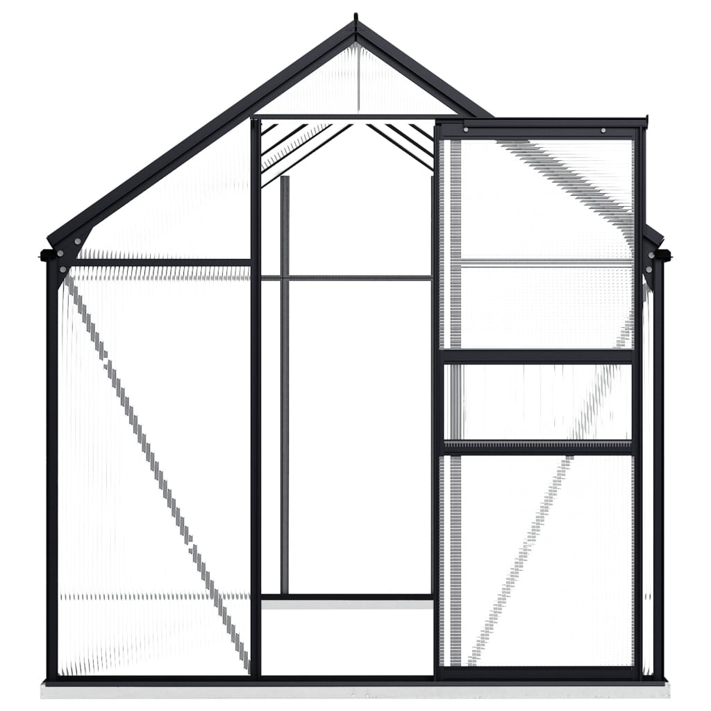 Aluminium Greenhouse with Base Frame 4.75 m²