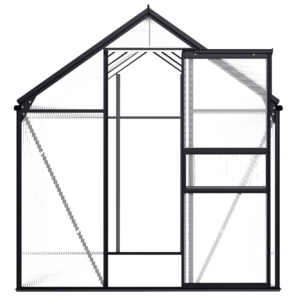 Aluminium Greenhouse 4.75 m²