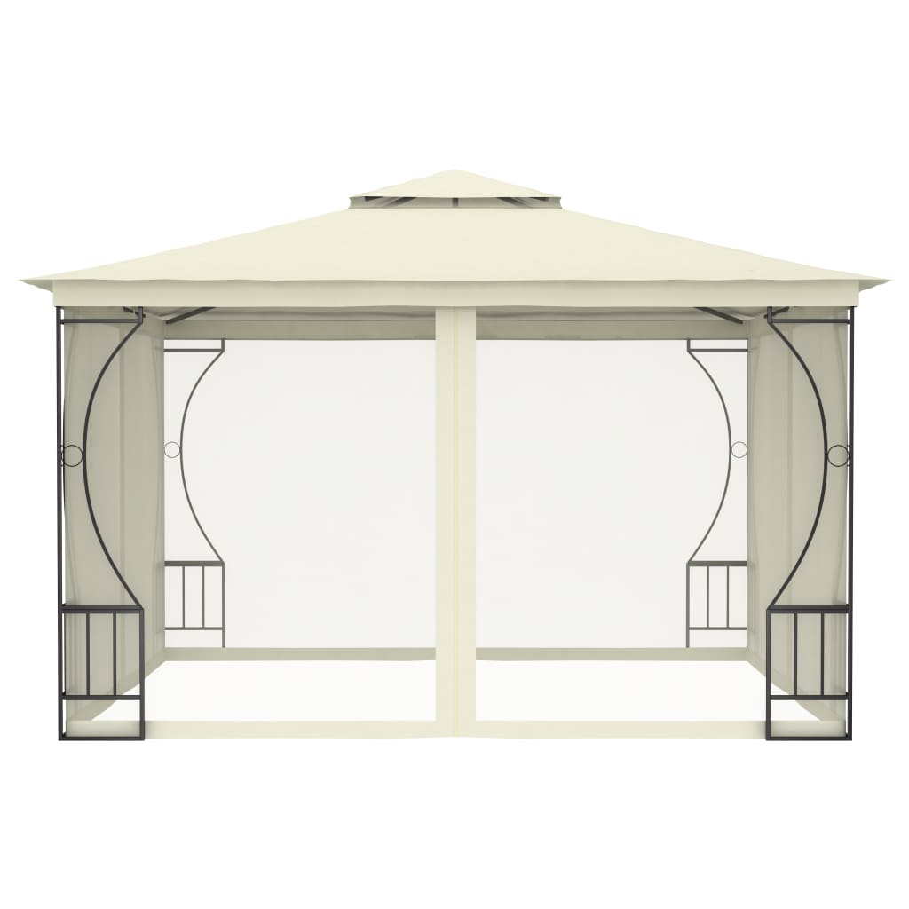 Cream Gazebo with Nets