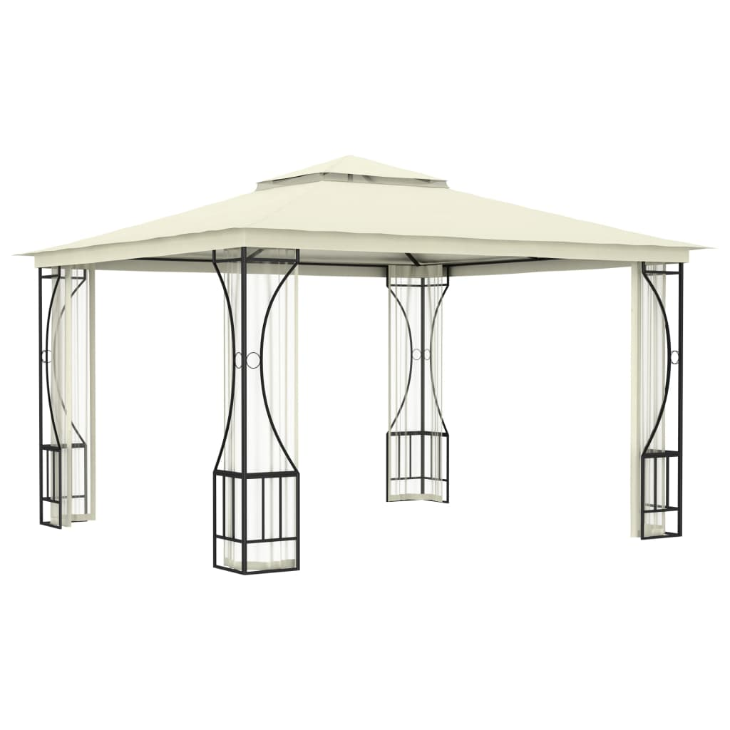 Cream Gazebo with Nets