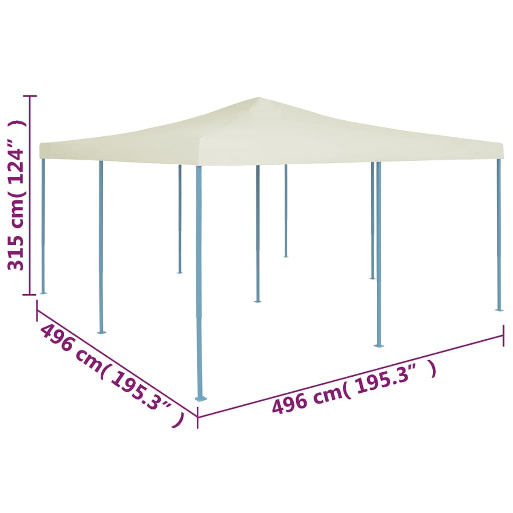 Cream Folding Garden Gazebo | Jscapes Home and Garden 