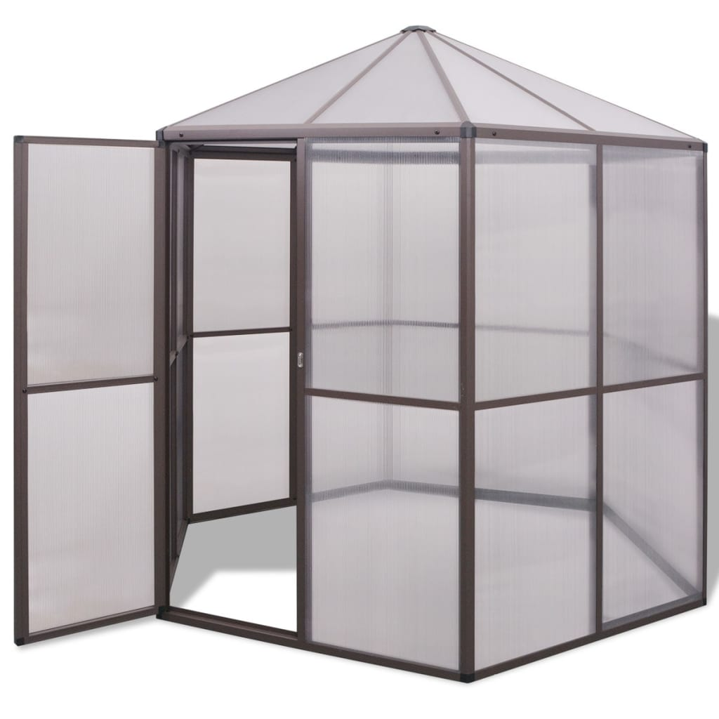 Aluminium Greenhouse 240x211x232 cm