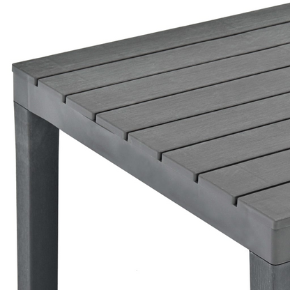 Anthracite Plastic Garden Table  78x78x72 cm 