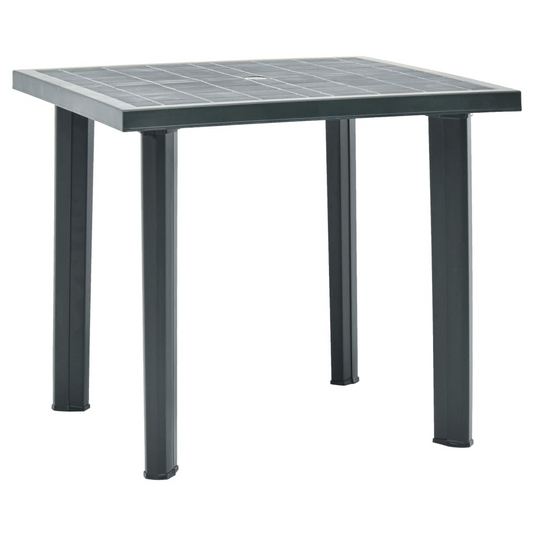   Green Plastic Garden Table 80x75x72 cm