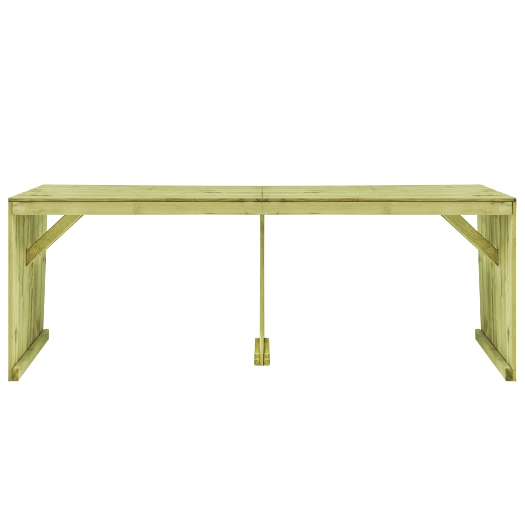 Impregnated Pinewood Garden Table 220x101.5x80 cm