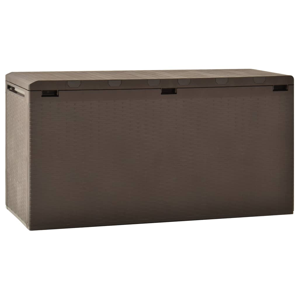  Brown Garden Storage Box 114x47x60 cm