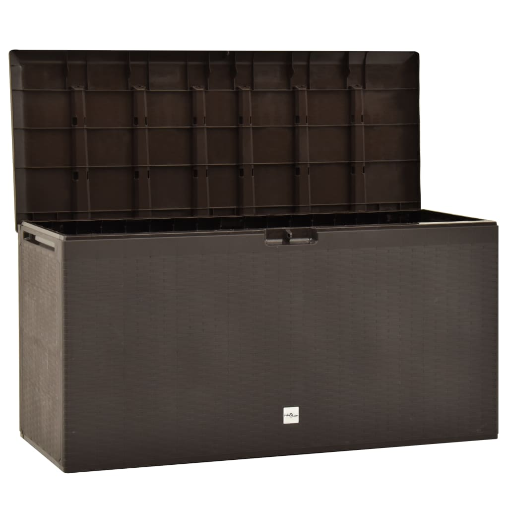  Brown Garden Storage Box 114x47x60 cm