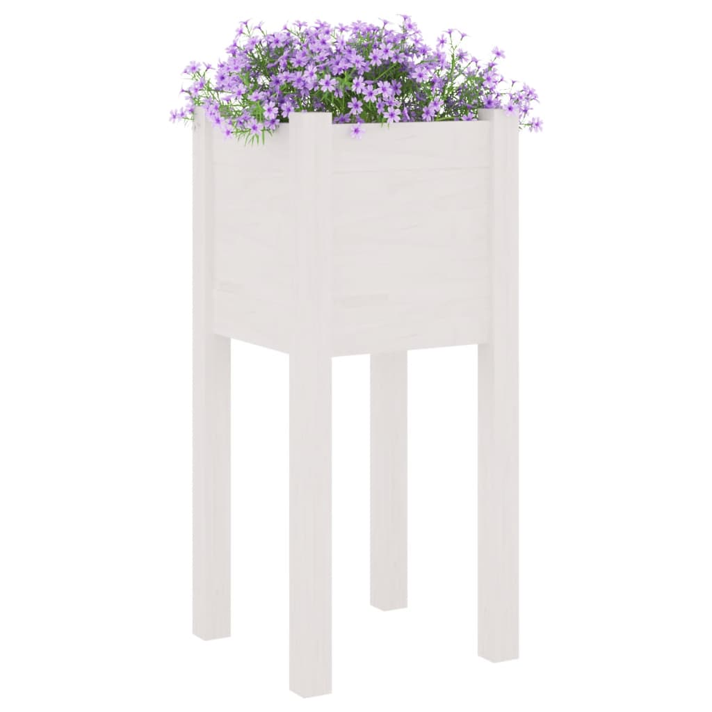 Set of 2 White Garden Planters | Jscapes Home and Garden