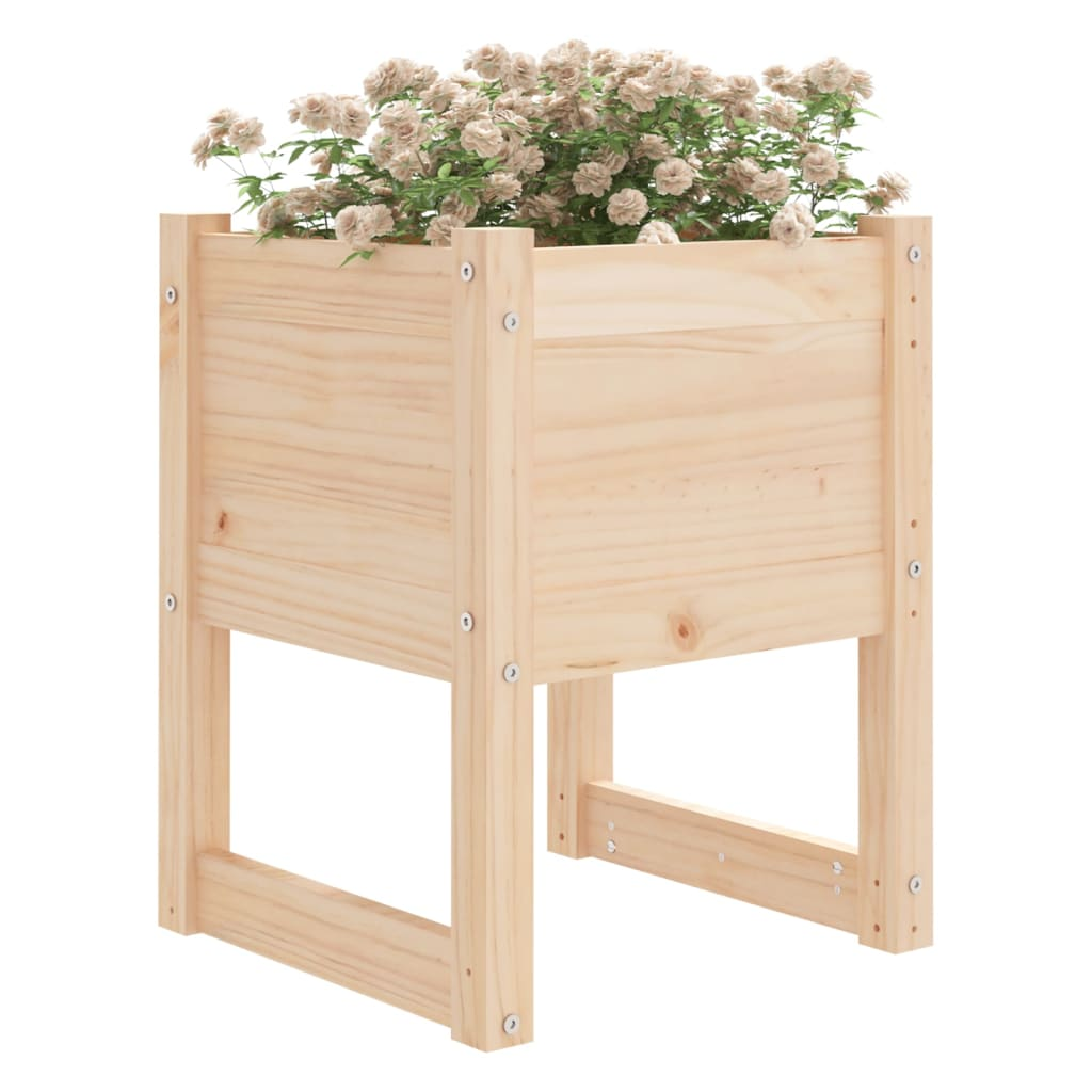 Set of 2 Solid Pine Wood Planters | Jscapes Home and Garden