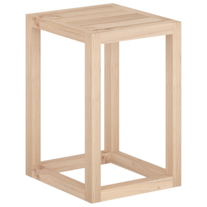 3 Piece Solid Pine Wood Plant Stand Set