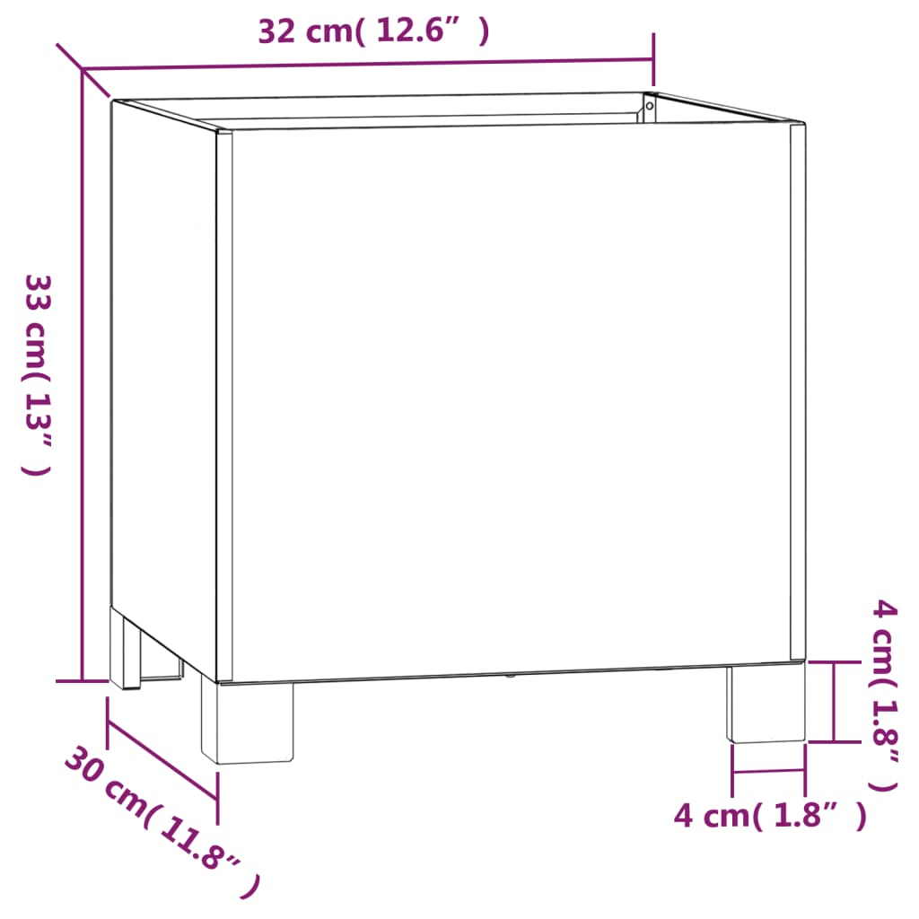 Set of 2 Steel Planters with Legs | Jscapes Home and Garden