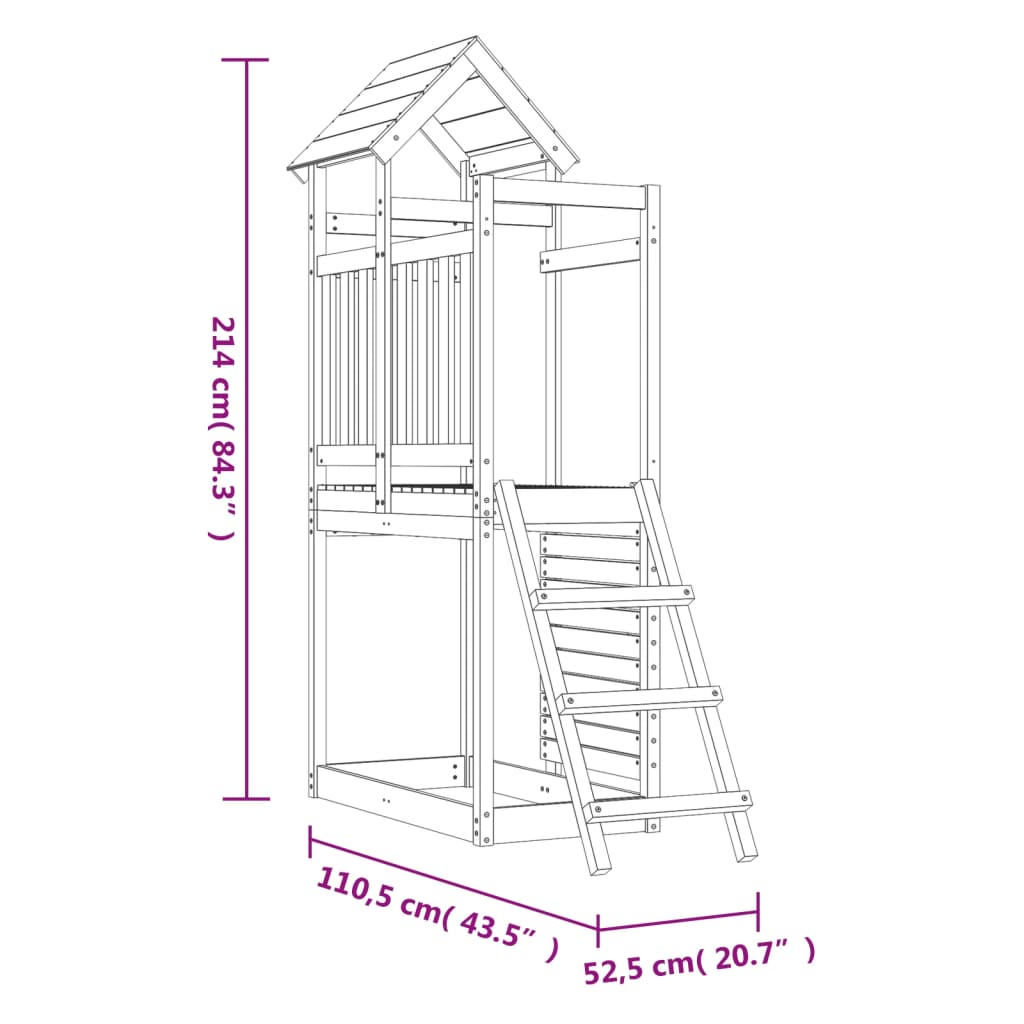 Solid Pine Outdoor Playset | Jscapes Home and Garden