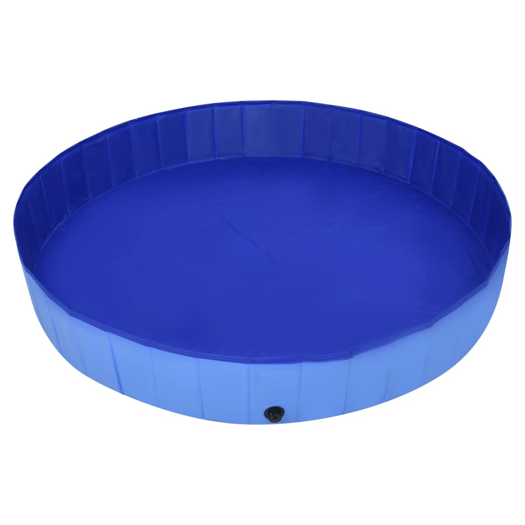 Foldable Dog Swimming Pool Blue 300x40 cm