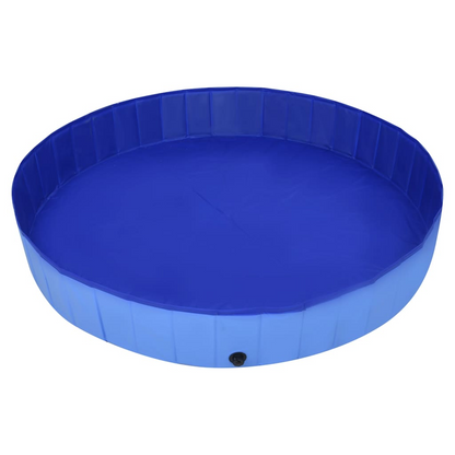 Foldable Dog Swimming Pool Blue 300x40 cm