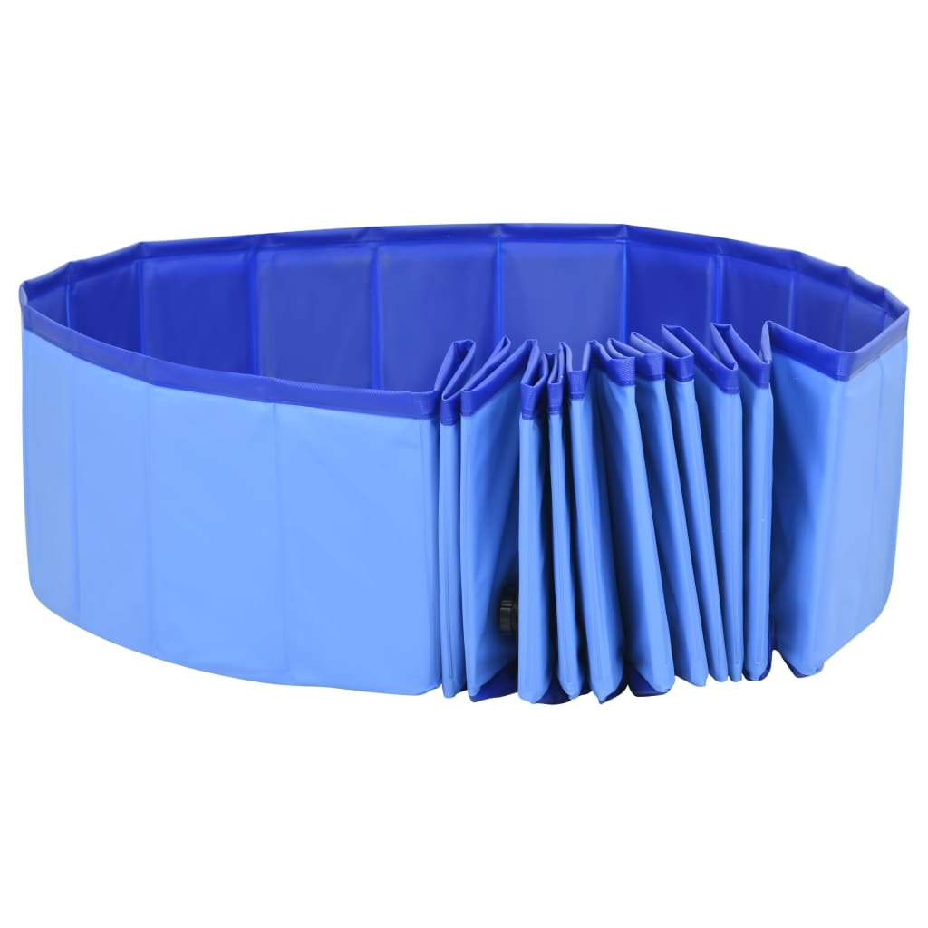 Foldable Dog Swimming Pool Blue 300x40 cm