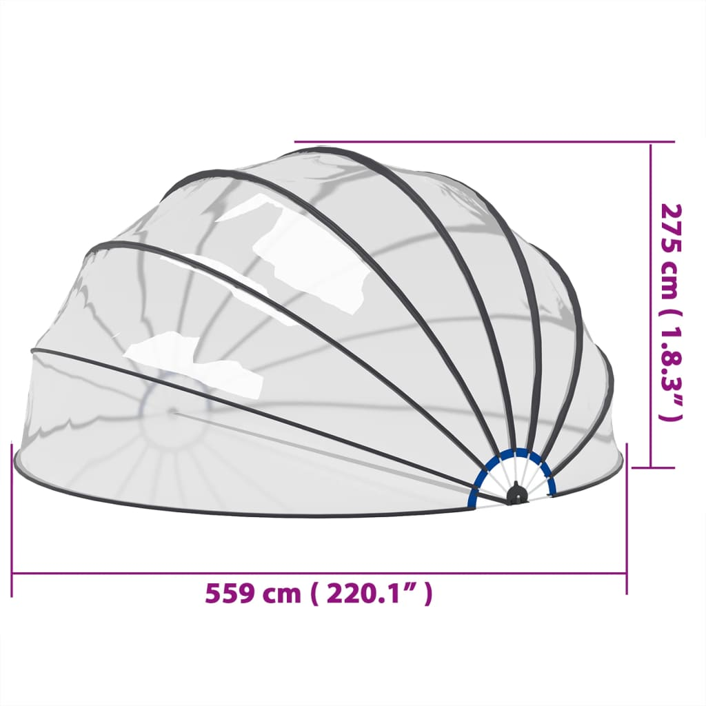 Pool Dome 559x275 cm