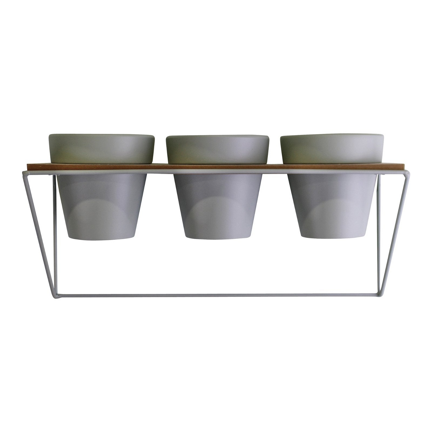 Triple Plant Pot Shelf- Green