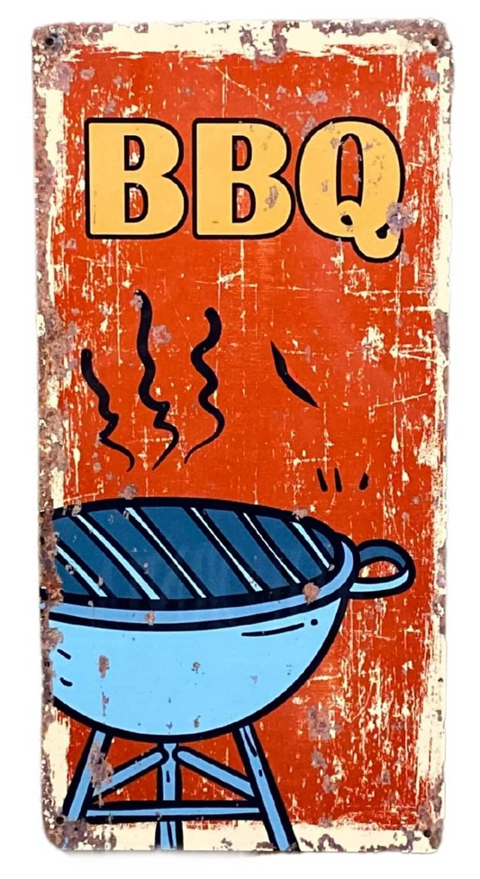 Metal Wall Sign - BBQ Barbeque