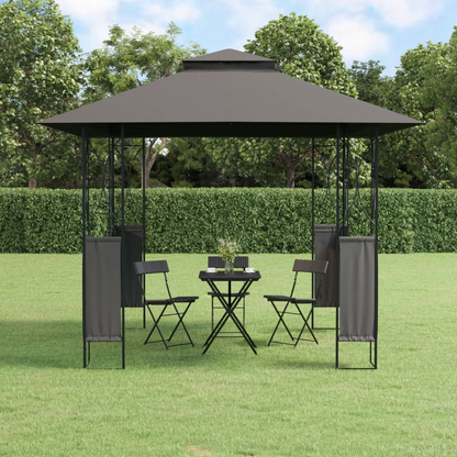 Anthracite Gazebo with Roof