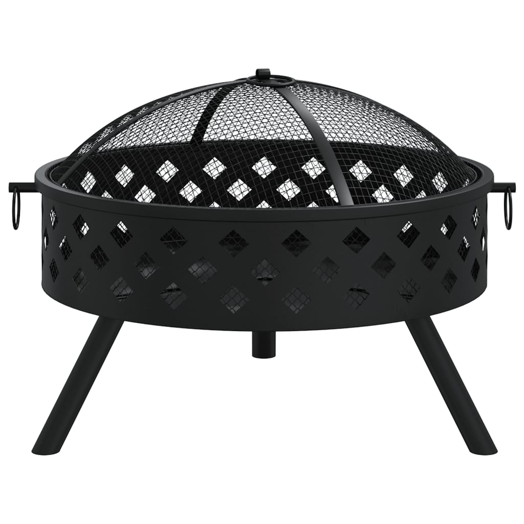 Steel Fire Pit with Poker | Jscapes Home and Garden