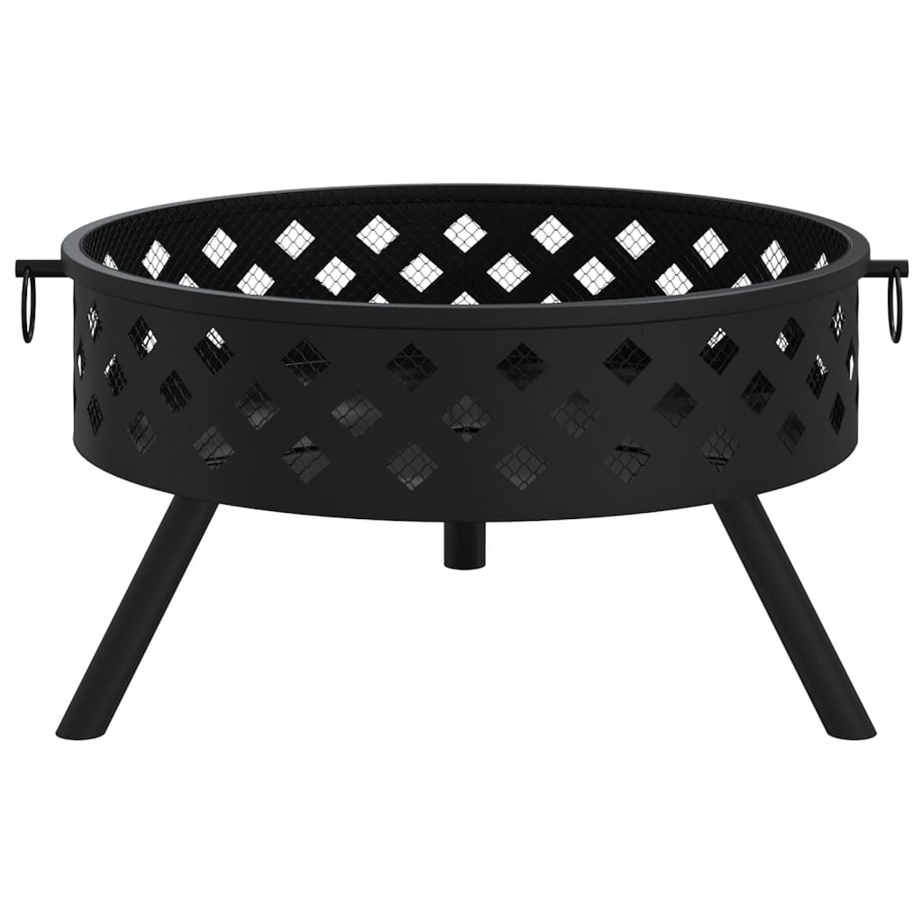 Steel Fire Pit with Poker | Jscapes Home and Garden