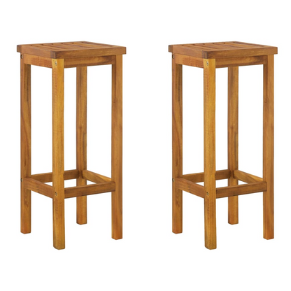 3 Piece Solid Acacia Wood Garden Bar Set