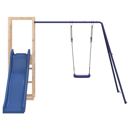 Solid Wood Pine ( 1 play tower, 1 swing, 1 slide ) 237 x 259 x 169 cm (W x D x H)