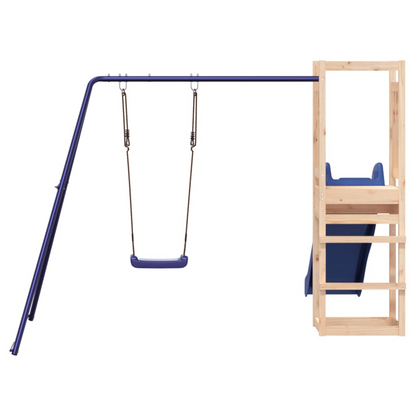 Solid Wood Pine ( 1 play tower, 1 swing, 1 slide ) 237 x 259 x 169 cm (W x D x H)