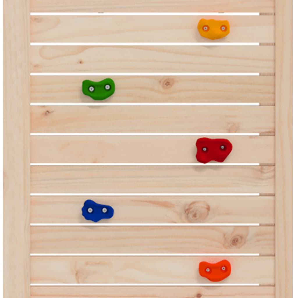 Solid Wood Pine ( 1 play tower with rock climbing wall and slide ) 236 x 53 x 169 cm (L x W x H)