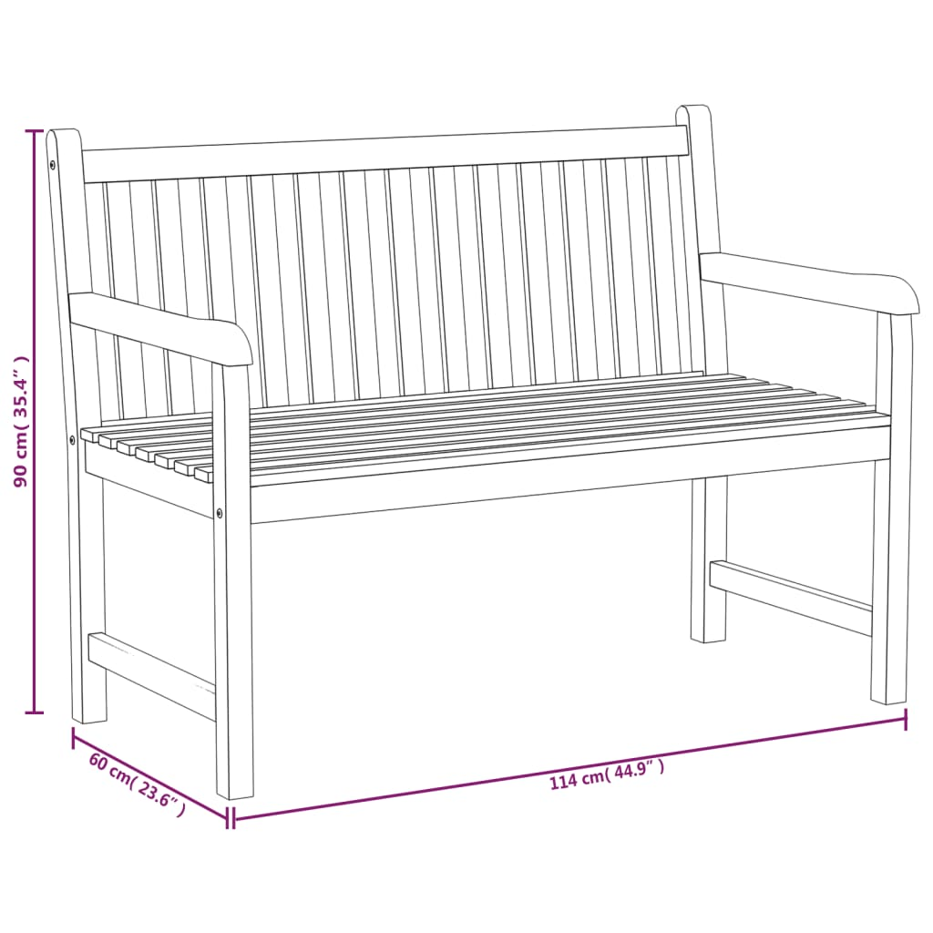  Solid Teak Wood 3 Piece Garden Dining Set 