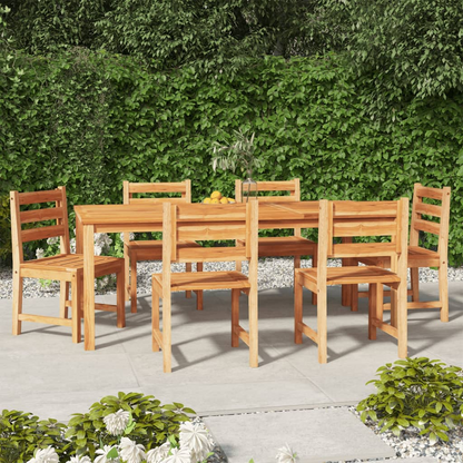 7 Piece  Solid Teak Wood Garden Dining Set