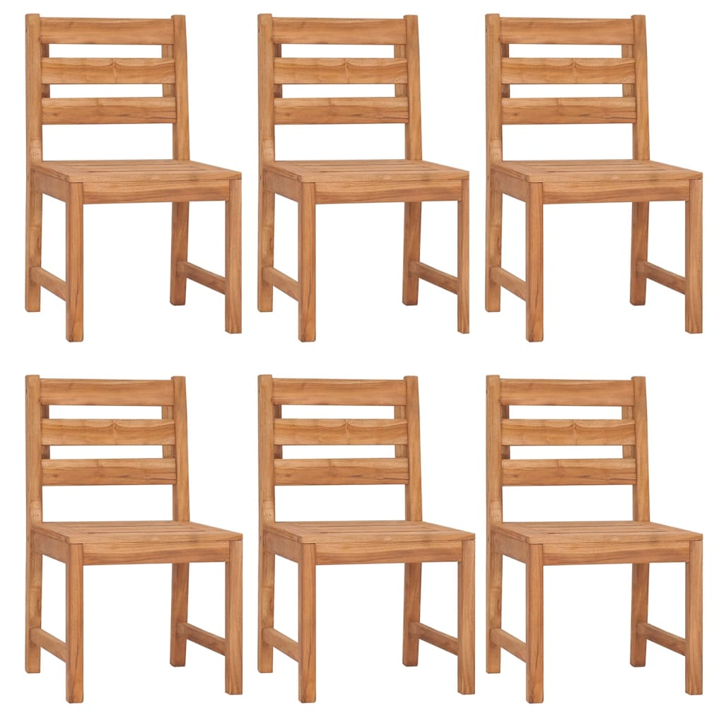 7 Piece  Solid Teak Wood Garden Dining Set