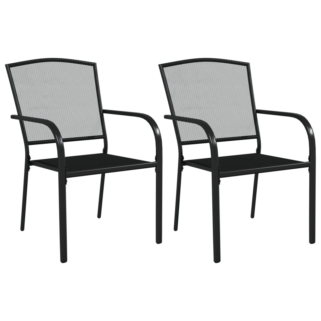 3 Piece Anthracite Steel Garden Dining Set