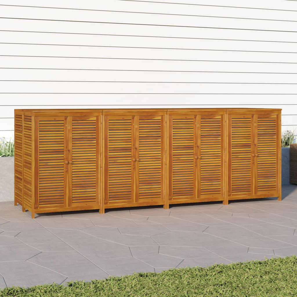 Solid Acacia Wood Garden Storage Box 280x87x104 cm