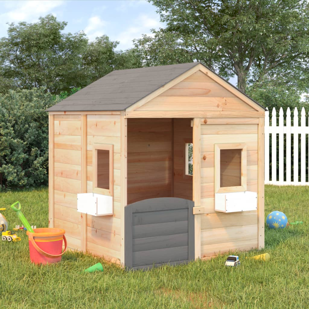  Playhouse with Lockable Door and Flower Pots | Jscapes